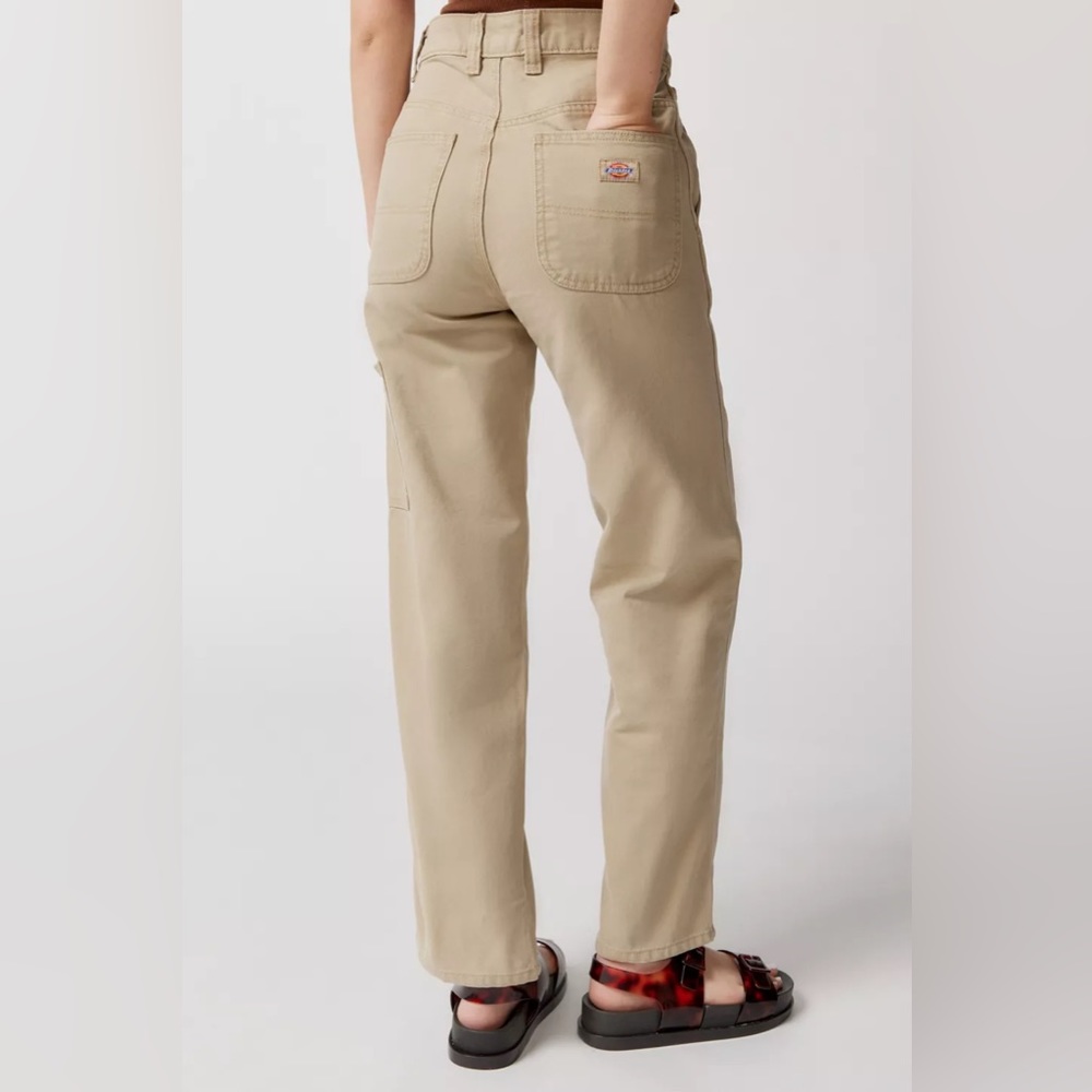 NWT Dickies Women’s Canvas Carpenter Pant 04 Stonewashed Desert Sand workwear